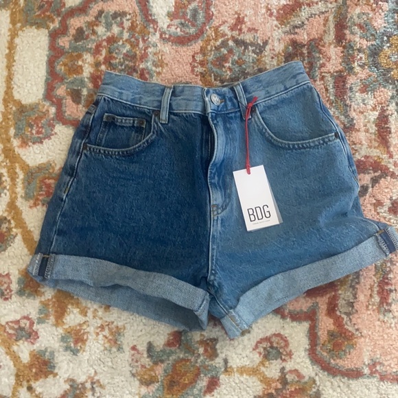 BDG Color Block Two Tone Denim Shorts - Picture 4 of 7